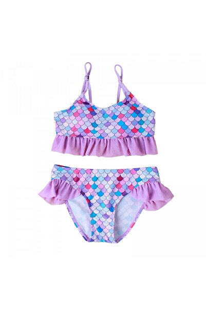 drool Mermaid Swimsuit with Scales (Size: 100)