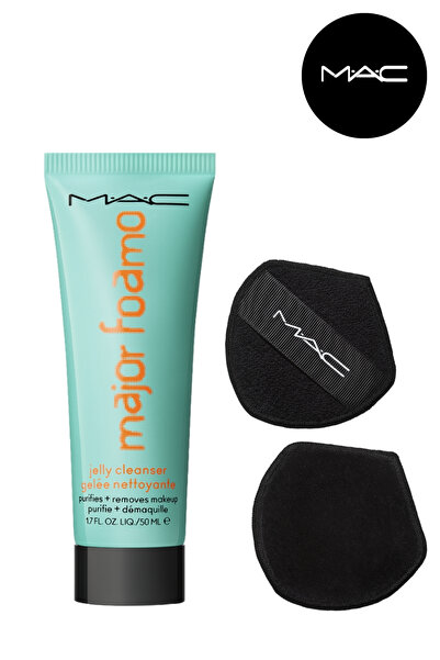 M.A.C Jel Köpük Yüz Temizleyici 50 ml + Yıkanabilir Makyaj Temizleme Pamuğu Seti