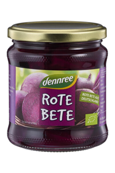 Dennree Sfeclă roșie feliată organică 330 g