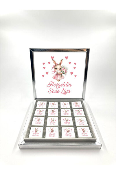 Tuna Chocolate Çikolata & Hediyelik 32 Adet Karton Kutulu Bebek Çikolatası