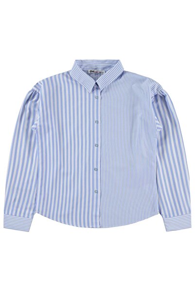 Civil Girls Сорочка з товстими смужками для дітей 10-13 років - синя 12-13 років