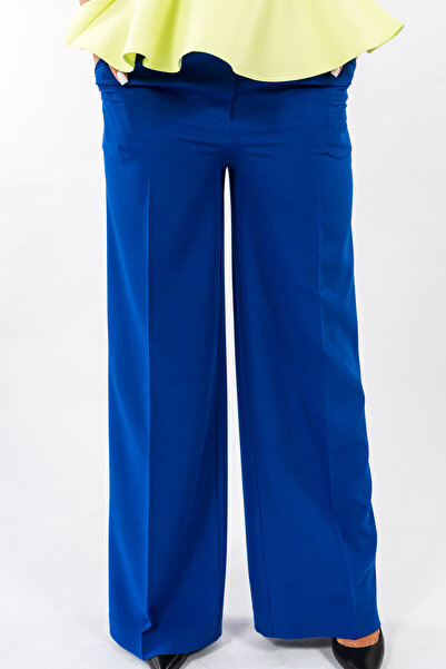 Gorgeaux Pantaloni albastru aprins cu buzunare - 5XL(50)