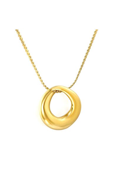 Pursehuit Златисто колие, изработено от неръждаема стомана, обдухано с 18-кар...