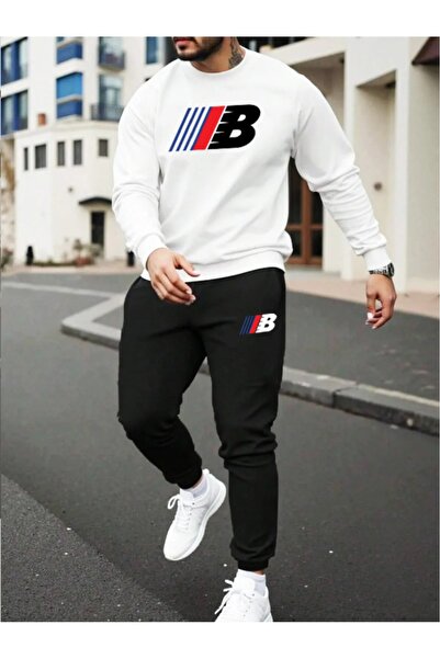 Flaubert -Men's Printed Oversized Sweatshirt -Sweatpants 2-Piece Set 0002