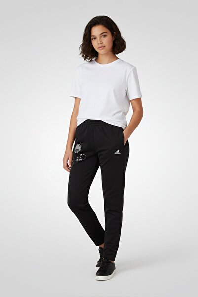 adidas Kids Girl Sportswear Fit Outdoor Sweatpants, Black