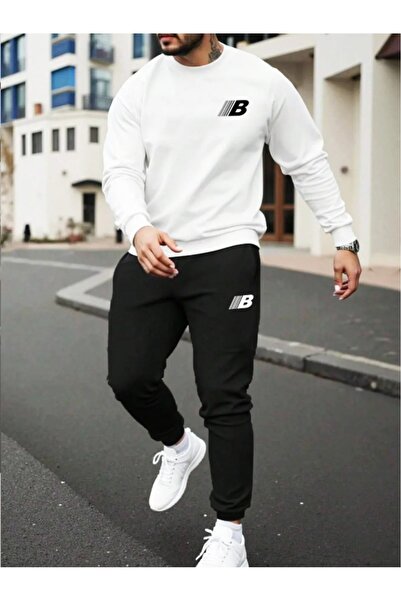 Flaubert -Men's Printed Oversized Sweatshirt -Sweatpants 2-Piece Set 0002