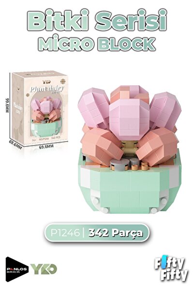 Vagonlife Panlos Micro Block Plant Series 1246 Flower Bouquet 342 Pieces Toy ...