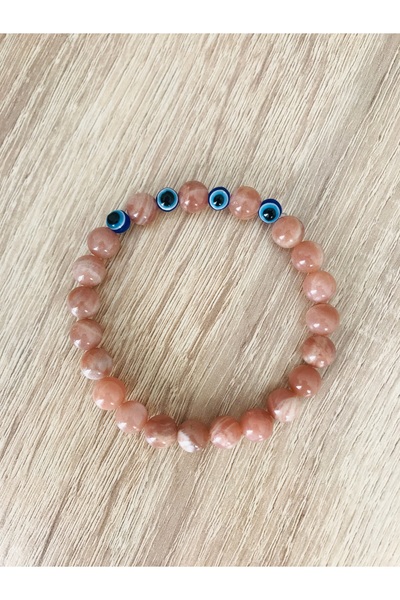 MK tasarım سوار من حجر الشمس الحقيقي وحجر العين الشريرة - MKT.1.101.75 سوار م...