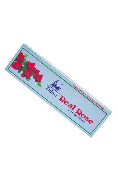 Tulasi Real Rose Petal Extract Handcrafted Long Incense Sticks (100s)