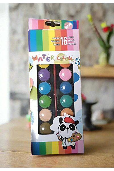 Generic مجموعة ألوان مائية من فوتيكون مكونة من 16 لونًا