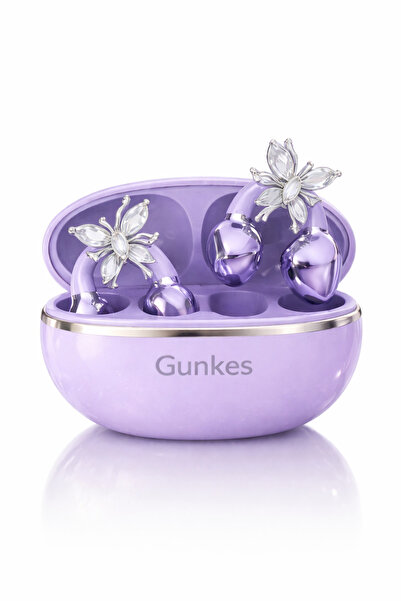 gunkes V6.0 Bluetooth Kablosuz Kulaklık – Kristal Çiçek Tasarım, Şarj Kutulu,...