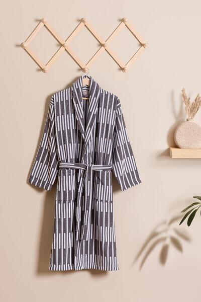 Soley Pian |   Halat de baie unisex (pentru bărbați) din jacquard, 100% bumbac