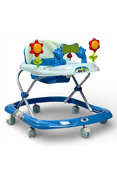 AL BADER مشاية أطفال مزودة بموسيقى وألعاب، قابلة لتعديل الارتفاع، قابلة للطي،...