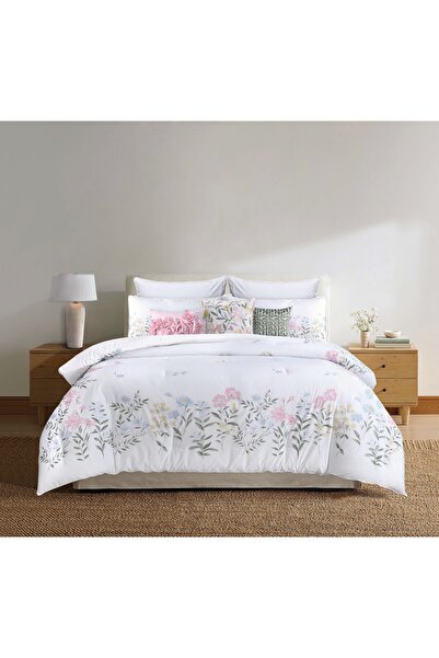 Bee Home بوتانيكال | طقم لحاف قطن 100% مزدوج 11 قطع