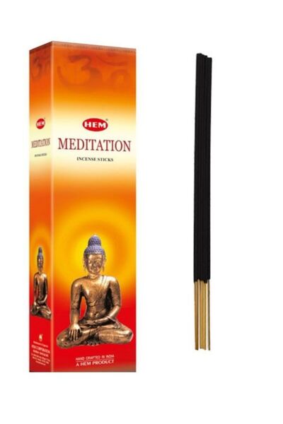 Hem Meditation Tall Hexa 40 CM Büyük Boy Bahçe Dış mekan tütsüsü 6 Kutu