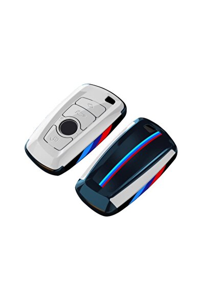 AUTOTOB Husa cheie keyless 4 butoane BMW, plastic ABS, alb