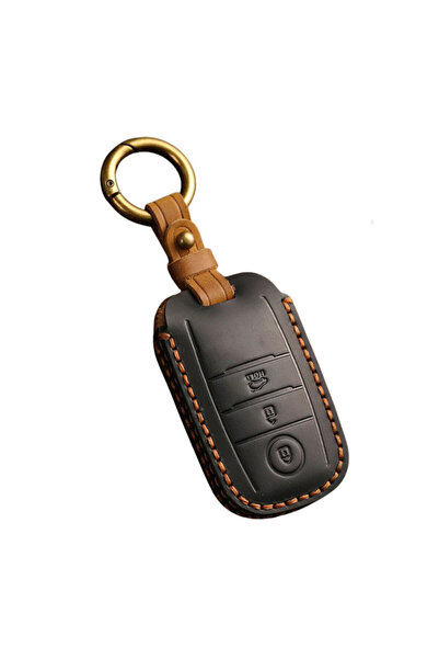 AUTOTOB Husa cheie keyless Kia, 3 butoane, modele 2014-2020, AUTOTOB®, piele ...