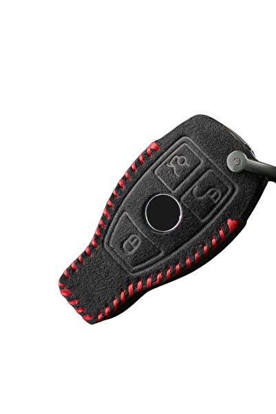 AUTOTOB Husa cheie din alcantara, AUTOTOB®, Mercedes-Benz A-Class, C-Class, E...