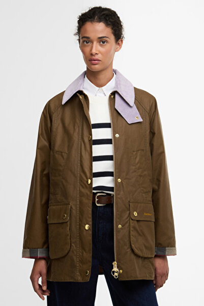 Barbour Modern Beadnell Yağlı Ceket SN31 Sand/Dress/Heather Mist
