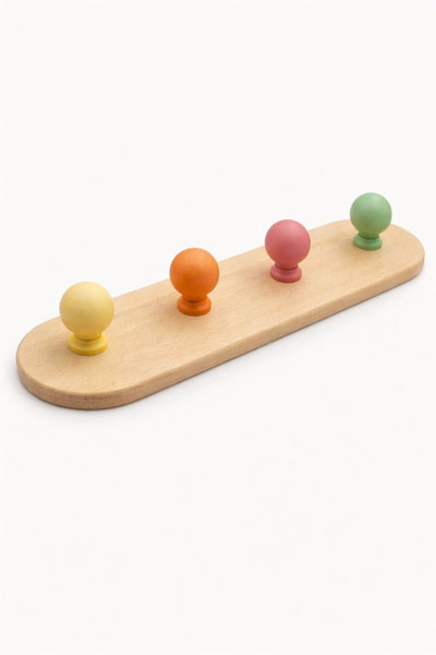 od orient design Masif Ahşap Gövdeli Duvar Askısı - Renkli