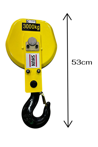 HİSTİCARET 3 TON 2/1 DONANIM VİNÇ KANCA BLOĞU 10-16 MM HALAT