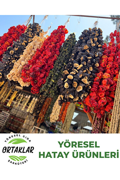 Ortaklar Yöresel Gıda 4'lü Kurutmalık Paketi (Patlıcan, T.Biber, Kabak, Acur ...