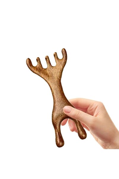 Naturachi Ξύλινη χτένα μασάζ προσώπου από σανδαλόξυλο Gugu Gua Sha Μοντέλο 15