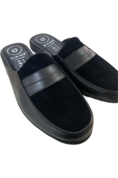 SARACE Black Men's Home Guest Dowry Bundle and Groom Slippers