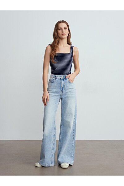 Dilvin 21185 Strapless Tank Top-Laci-Ecru