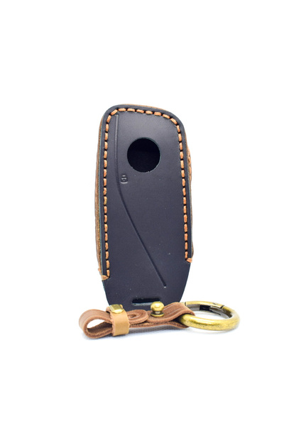 AUTOTOB Husa cheie AUTOTOB® pentru BMW i5 i7 iX iX1 iXM, piele naturala, negru