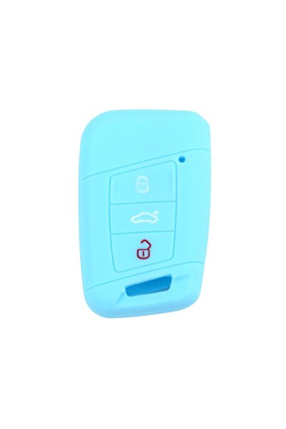 AUTOTOB AUTOTOB® silicone key cover, VW Passat Golf 7 Skoda Superb, light blue