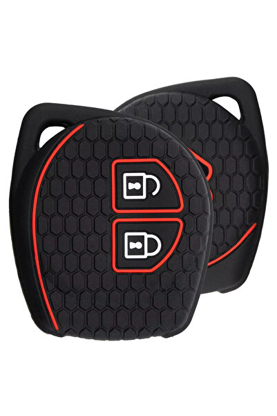 AUTOTOB Classic 2-button key case Suzuki, AUTOTOB®, black/red