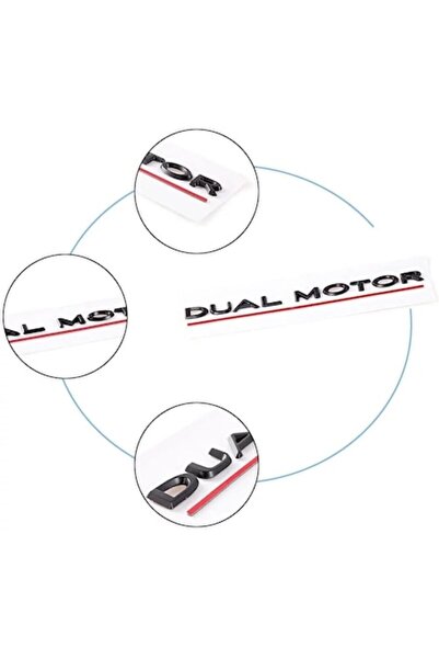 TESLA Emblemă cu motor dublu - Model 3 / Y