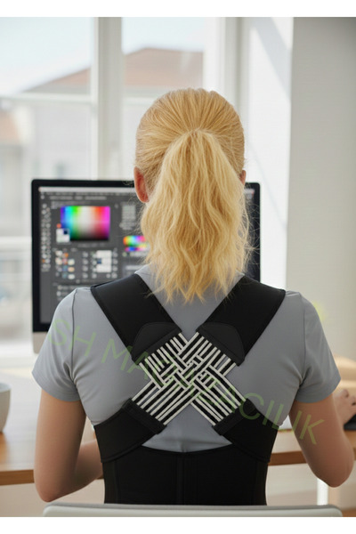 Sh Mağazacılık Corset pentru postură dreaptă – Corector reglabil unisex pentr...