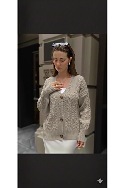 yardıtekstil Knitwear Cardigan with Button Details, Sporty and Stylish