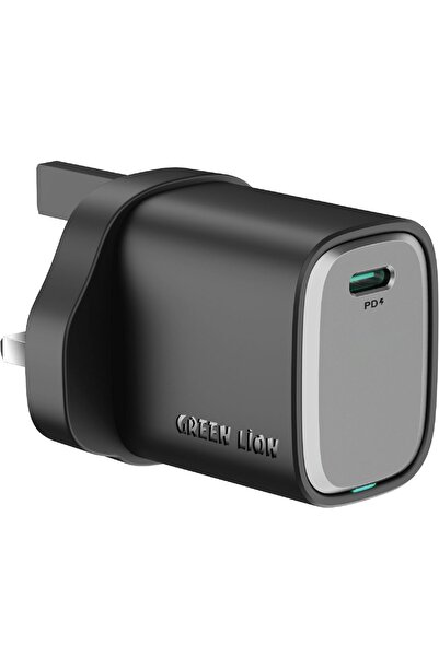 Green Lion Supra 33W GaN USB-C Wall Charger with UK 3-Pin Plug