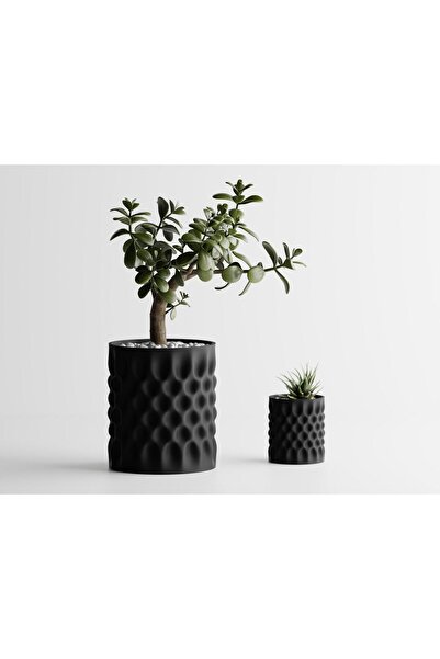 Sani Vase "Dent 2 SMALL" 111 x 111 x H126mm - Black