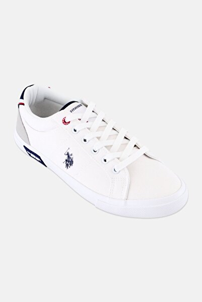 U.S. Polo Assn. Men Lace Up Casual Shoes, White