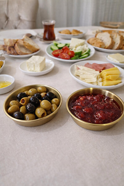 MİMOZA PARK 4 Pieces Gold Breakfast Snack Bowl Sauce Bowl - Steel Sauce Bowl ...