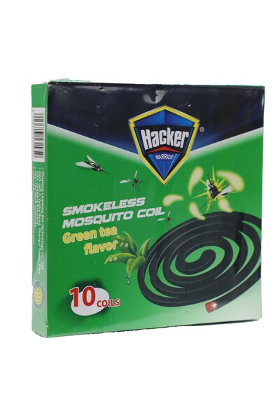 MADHOOR لفائف طارد البعوض هاكر بنكهة الشاي الأخضر، 10 قطع، E2950