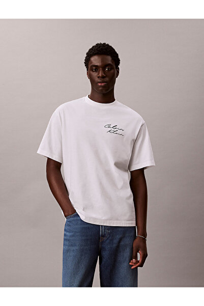 Calvin Klein Men's 16's april graphic detailed t-shirt