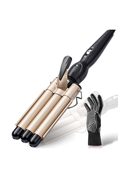 ZoePRO COOL 3 Barrel Curling Iron for Hair 1 Inch