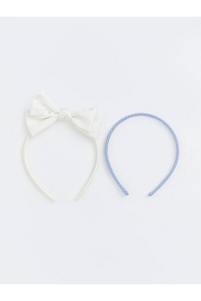 LC Waikiki Rmz Gi̇yi̇m Farkiyla Baby Girl Crown with Bow Figure, Set of 2