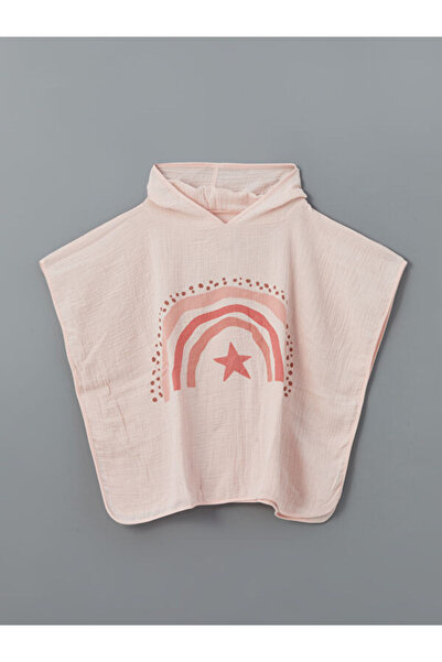 LC Waikiki Rmz Gi̇yi̇m Farkiyla Printed Girls' Poncho Towel