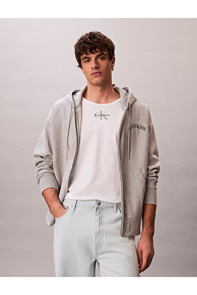 Calvin Klein Erkek 30's Classic Micro Monologo Grafik Detaylı T-shirt