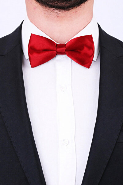 Gambocci Plain Ready-Tied Satin Bow Tie