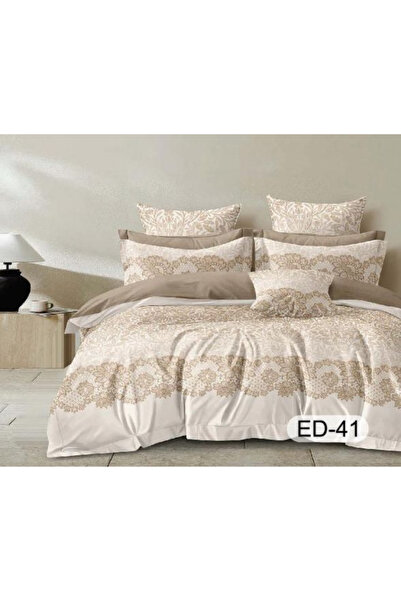 FIONNA.RO Superior Fine Cotton Bed Linen With Stretchy - White With Elegant B...