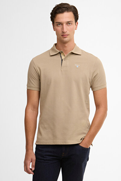 Barbour Tartan Pique Polo Yaka ST39 Washed Stone/Dress