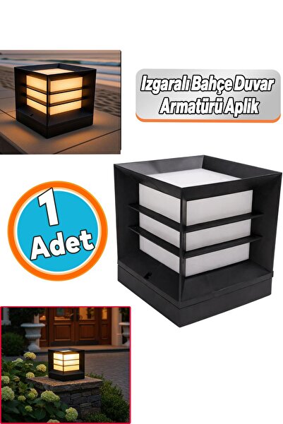 NZB Set Top Mega Grilled Garden Wall Light 60 cm Sconce Waterproof Modern Out...