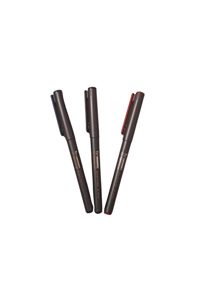Mikro Fineliner Kalem Siyah - Mavi - Kırmızı M-2028